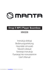 Manta MM208 Bedienungsanleitung