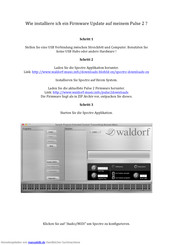 Waldorf Pulse 2 Firmware-Aktualisierung