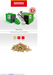 Kostrzewa Maxi Bio 100 kW Betriebsanleitung Und Garantiekarte