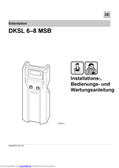 REMEHA DKSL 6-8 MSB Installations-, Bedienungs- Und Wartungsanleitung