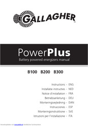 Gallagher PowerPlus B100 Betriebsanleitung