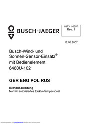 Busch-Jaeger 6480U-102 Betriebsanleitung