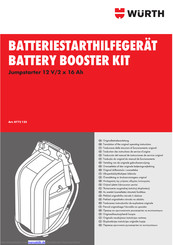 wurth 0772 122 Originalbetriebsanleitung