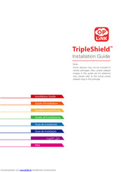 Oplink TripleShield Installationsanleitung
