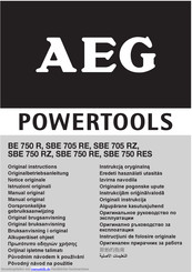 AEG Powertools SBE 750 RZ Originalbetriebsanleitung