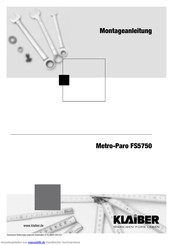 Klaiber Metro-Paro FS5750 Montageanleitung