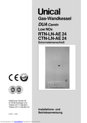 Unical DUA RTN-LN-AE 24 Installations- Und Betriebsanweisung