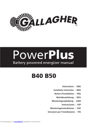 Gallagher PowerPlus B50 Betriebsanleitung