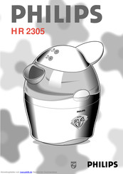 Philips HR 2305 Gebrauchsanweisung