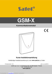Satel GSM-X Kurze Installationsanleitung