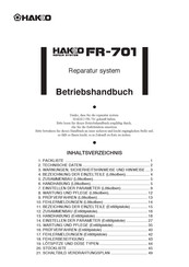 Hakko FR-701 Betriebshandbuch