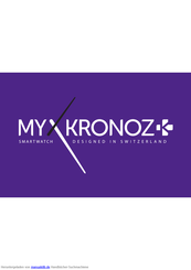 MyKronoz ZeRound2 Kurzanleitung