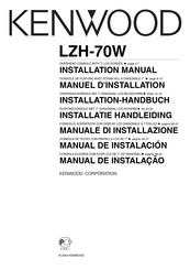 Kenwood LZH-70W Installations-Handbuch