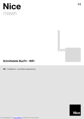 Nice IT4WIFI Installations- Und Bedienungsanleitung