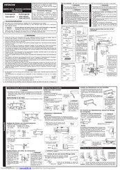 Hitachi RAS-60YH7 Einbauanleitung