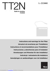 Nice TT2N Anweisungen Und Hinweise Für Den Installateur
