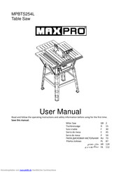 Max Pro MPBTS254L Bedienungsanleitung