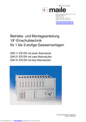 maile GW 31 ER-DK Betriebs- Und Montageanleitung