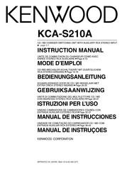 Kenwood KCA-S210A Bedienungsanleitung