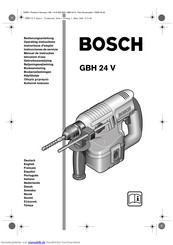 Bosch GBH 24 V Bedienungsanleitung