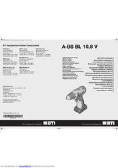 BTI A-BS BL 10,8 V Originalbetriebsanleitung