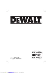 DeWalt DCN692 Übersetzt Von Den Originalanweisungen