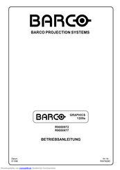 Barco R9000977 Betriebsanleitung