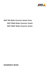 AXIS T86-series Bedienungsanleitung