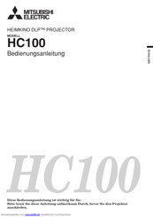 Mitsubishi Electric HC100 Bedienungsanleitung