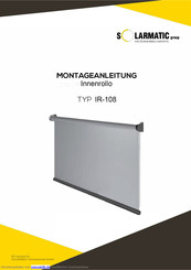SOLARMATIC IR-108 Montageanleitung