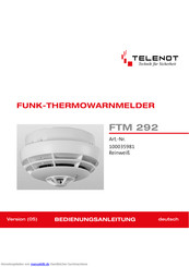 Telenot FTM 292 Bedienungsanleitung