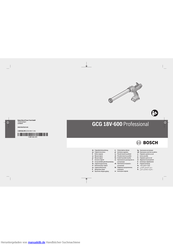 Bosch GCG 18V-600 Professional Originalbetriebsanleitung
