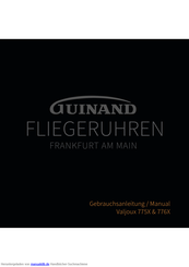 Guinand Valjoux 776X Gebrauchsanleitung