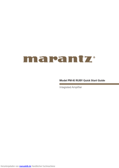 Marantz PM-KI RUBY Schnellstartanleitung