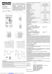 Murr Elektronik MPS3-230/24 Bedienungsanleitung