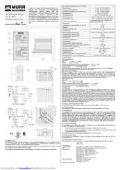 Murr Elektronik MCS20-3x400-500/24 serie Bedienungsanleitung