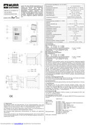 Murr Elektronik MCS-B 2,5-110-240/12-15 Bedienungsanleitung