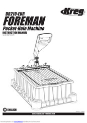 Kreg FOREMAN DB210-EUR Bedienungsanleitung