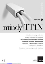 Nice mindy TT1N Anweisungen Und Hinweise Für Den Installateur