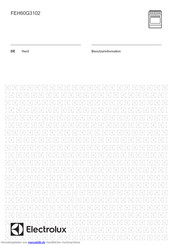 Electrolux FEH60G3102 Benutzerinformation