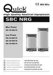Quick SBC 250 NRG FR Installations- Und Benutzerhandbuch