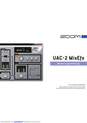 Zoom UAC-2 MixEfx Bedienungsanleitung