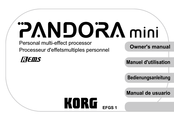 Korg PANDORA mini Bedienungsanleitung