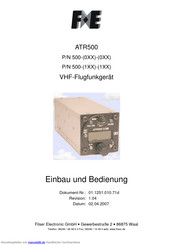 Filser Electronic ATR-500 Einbau Und Bedienung