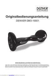 Denver DBO-10001 Original Bedienungsanleitung