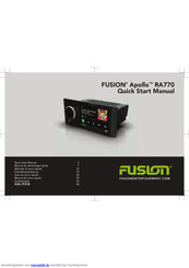 Fusion apollo RA770 Schnellstartanleitung