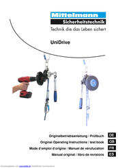 Mittelmann UniDrive Originalbetriebsanleitung / Prüfbuch