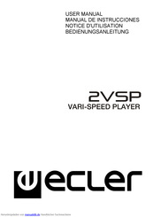 Ecler 2VSP Bedienungsanleitung