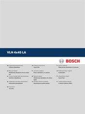 Bosch VLH 4245 LA Originalbetriebsanleitung