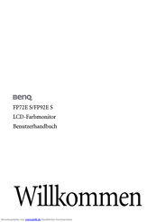 BenQ FP92E S Benutzerhandbuch